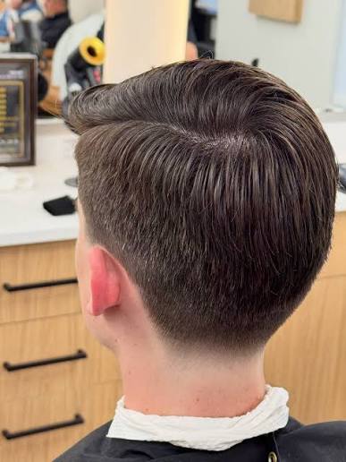 Finished classic haircut result on a Fade & Co. client
